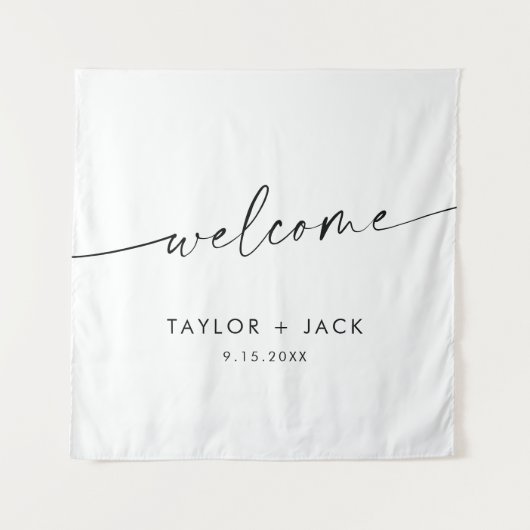 KAIAミニマル結婚リストへようこそ タペストリー (正面)