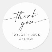 KAIAミニマル結婚式の引き出物 ラウンドシール (正面)