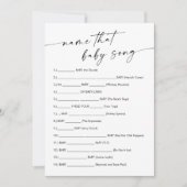 KAIA名そのベビーソングゲームカード 招待状 (正面)