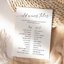 KAIA旧妻の物語ベビーシャワーゲームカード 招待状