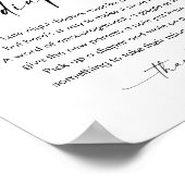 KAIA深夜おむつ赤ちゃんシャワーサイン ポスター (角)