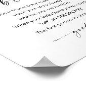 KAIA私の水は赤ちゃんシャワーのゲームサインを壊した ポスター (角)