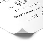 KAIA飾 A Block Baby Shower Game Sign ポスター (角)