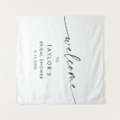 KAIA ミニマルなブライズシャワーのご案内 タペストリー (正面(横))