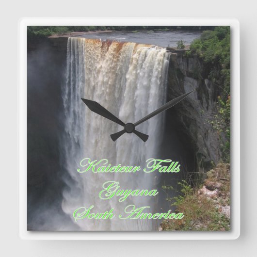 Kaieteurの柱時計 スクエア壁時計 (正面)