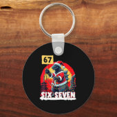 Kaiju Christmas 67 Santazilla Japanese Monster Din キーホルダー (正面)