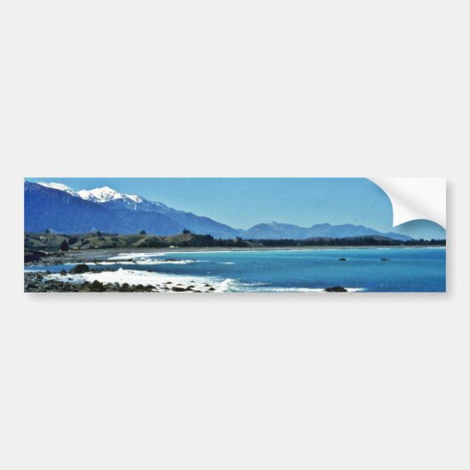 Kaikouraの範囲、南島 バンパーステッカー (正面)