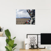 Kailash First View Prayerflags in Foreground ポスター (ホームオフィス)