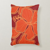 Kailuaのハイビスカスのハワイのリバーシブルの花柄 アクセントクッション (正面(垂直))