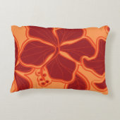 Kailuaのハイビスカスのハワイのリバーシブルの花柄 アクセントクッション (裏面)