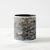 Kailua Konaの大きい島、ハワイ、米国 ツートーンマグカップ (中央)