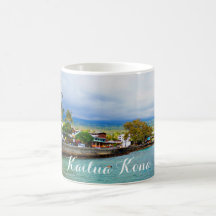 Kailua Kona桟橋のハワイの油性ペイントのデジタル芸術