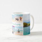 Kailua Kona Hawaii 4フォトファミリートリップイヤー コーヒーマグカップ (正面右)