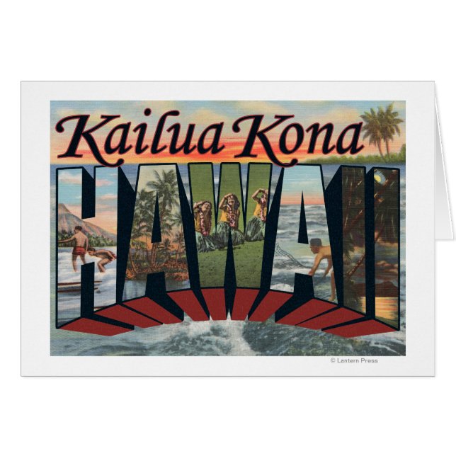 Kailua Kona, Hawaii - Large Letter Scenes (正面横)