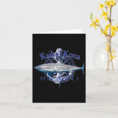 Kailua Kona Hawaii Nautical Sailing Boating  カード (黄色い花)