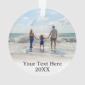 Kailua Kona Pier Hawaii 2 Photo & Year オーナメント (裏面)