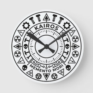 KAIROS Memento Moriインダストリアルエンブレムウォッチ ラウンド壁時計