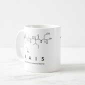 Kaisペプチド名mug コーヒーマグカップ (正面左)