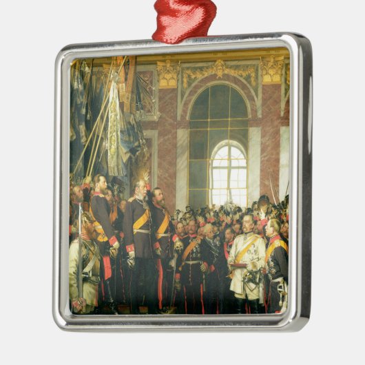 Kaiserとしてウィルヘルムの布告 メタルオーナメント (左)