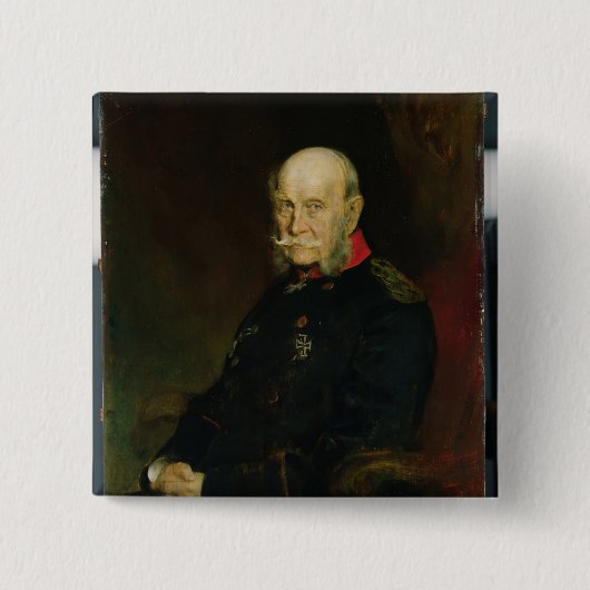 KaiserウィルヘルムI 1888年 缶バッジ (正面)