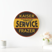 Kaiser Frazerサービスヴィンテージ符号 ラージ壁時計 (ホーム)