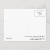 Kaiser Wilhelm Gedachtnis Kirche,ベルリン ポストカード (裏面)