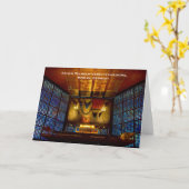 Kaiser Wilhelm Gedechtniskircheグリーティングカード カード (黄色い花)