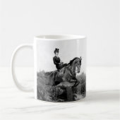 Kaiserin Elisabeth von Österreich zu Pferde コーヒーマグカップ (左)