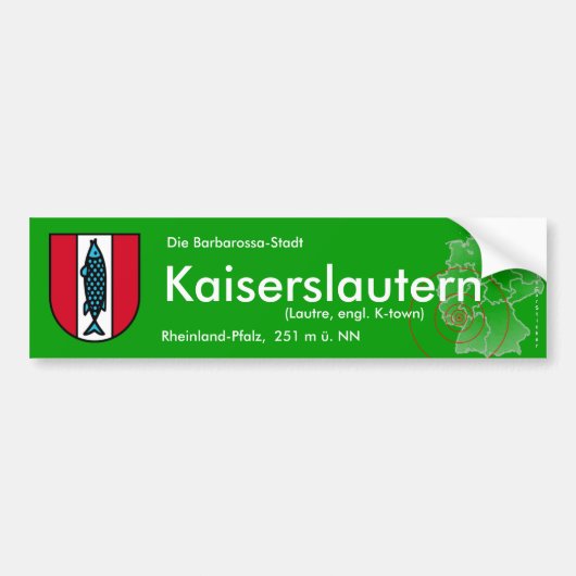 Kaiserslautern 4 バンパーステッカー (正面)