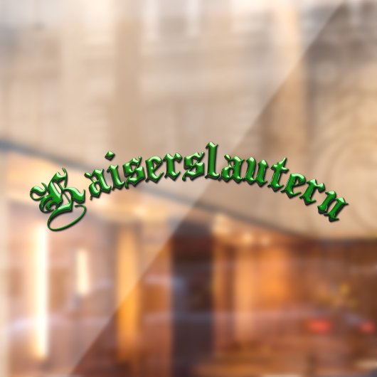 Kaiserslautern K-Town Window Stick ウィンドウサイン (シート2)