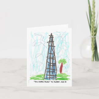 Kaitlinの年齢6著"エッフェル塔" カード