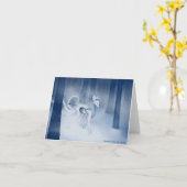 Kaiya空白のなカードによる"冬冷え"は-湧き出ます カード (黄色い花)