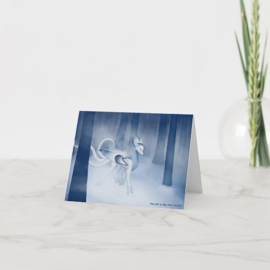 Kaiya空白のなカードによる"冬冷え"は-湧き出ます カード (正面)