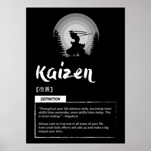 Kaizen - Japanese Concept For Success ポスター (正面)