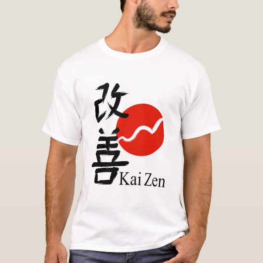 Kaizen – Small Steps, Big Change Tシャツ (正面)