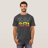 Kajの名前の面白いビンテージサンセットKajの友達 Tシャツ (正面フル)