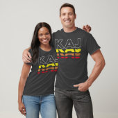 Kajの名前の面白いビンテージサンセットKajの友達 Tシャツ (ユニセックス)