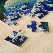 Kajikazawa in Kai Province by Katsushika Hokusai ジグソーパズル (側面)