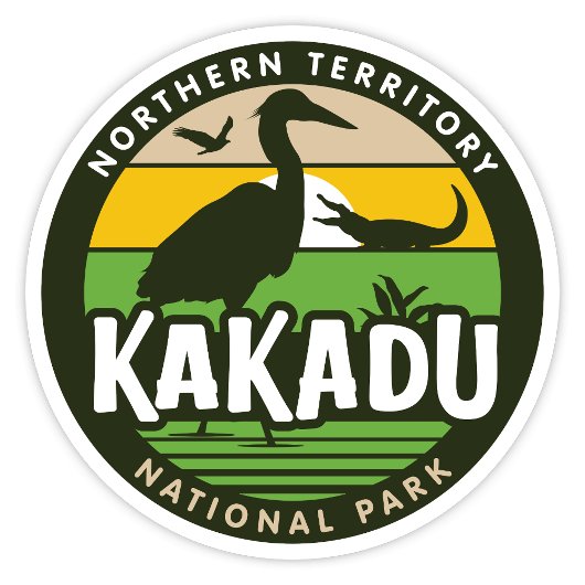 Kakadu, Northern Territory Australiaステッカー シール