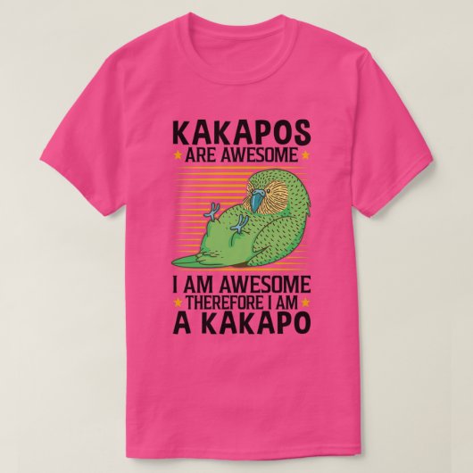 Kakapo are fantastic flightless parrots tシャツ (デザイン正面)