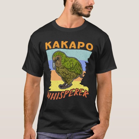 Kakapo birds biologist birdwatchig ornithologist   tシャツ (正面)