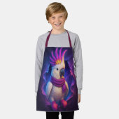 Kaketoe Kookschort – Vrolijk in de Keuken エプロン (着用した状態)