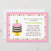 Kakiかわいらし – 誕生日パーティーの招待 招待状 (正面)