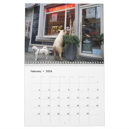 Kaki-Maru Calendar 2026 カレンダー (2月 2026)