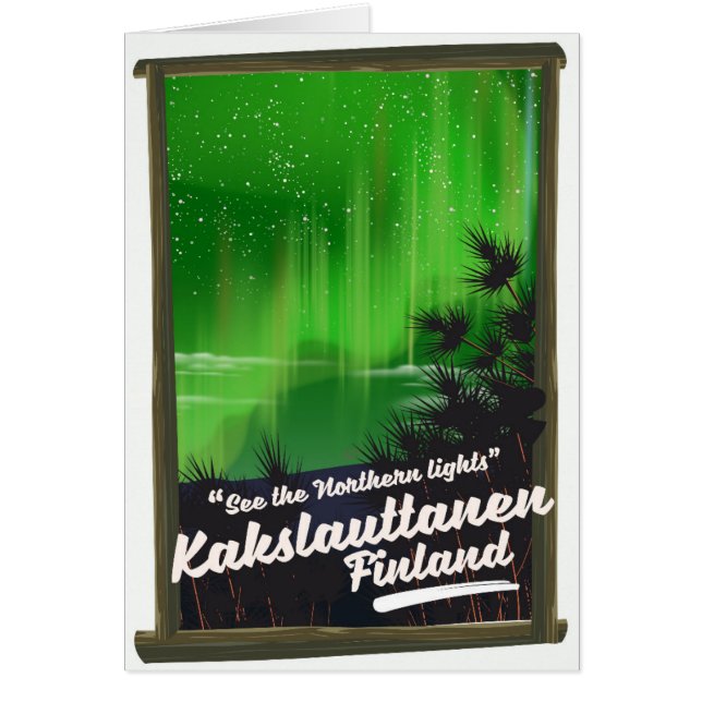 Kakslauttanen finland travel poster (正面)