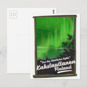 Kakslauttanen finland travel poster ポストカード (正面/裏面)