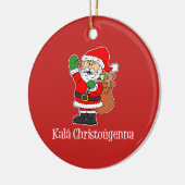 Kala Christougennaのギリシャのクリスマスサンタ セラミックオーナメント (左)
