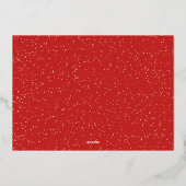 Kala Christouyennaギリシャの1枚の写真クリスマス 箔シーズンカード (裏面)