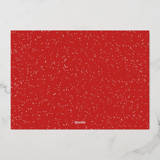 Kala Christouyennaギリシャの1枚の写真クリスマス 箔シーズンカード (裏面)