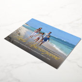 Kala Christouyennaギリシャエレガントのクリスマスフォト 箔シーズンカード (回転した状態)